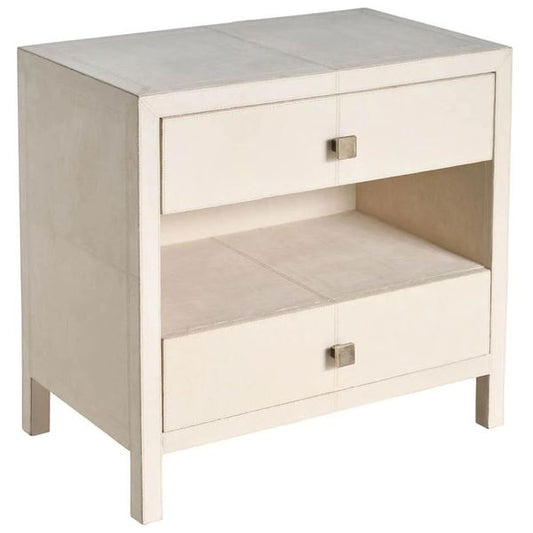 2 szuflad Szafka nocna, Grey Leather